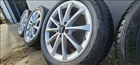  5x112 lyukosztású 17" Mercedes gyári szett  205/55 használt Hankook téli gumival