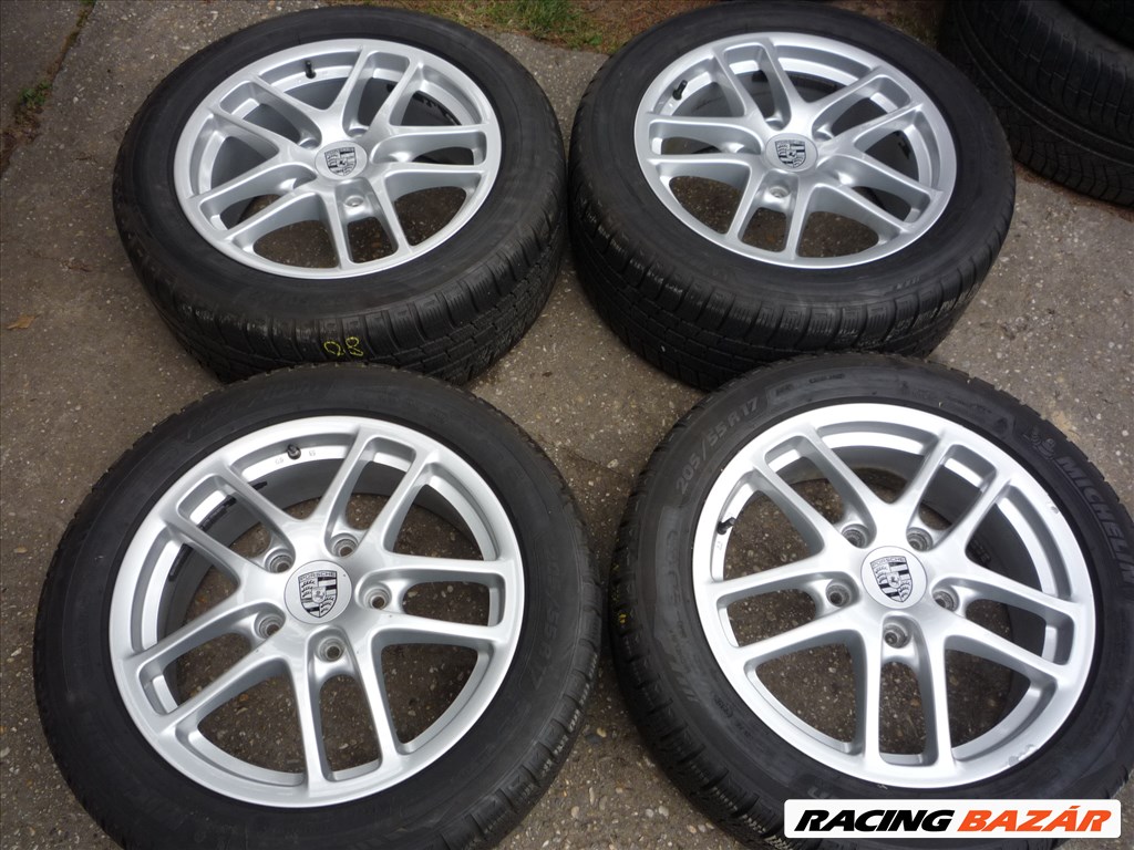 17-es Porsche kétszéles gyári felnigarnitúra eladó! 1. kép