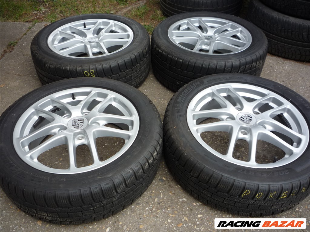 17-es Porsche kétszéles gyári felnigarnitúra eladó! 2. kép