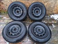  4x108 ford 14" újszerű lemezfelni, rajta 175/65 újszerű téli gumi bridgestone 7mm fiesta focus 