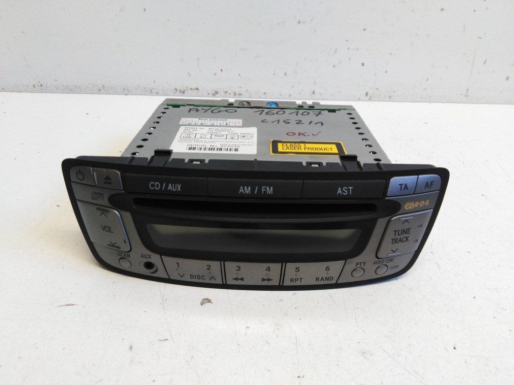 Toyota Aygo (AB10) Cd Rádió 861200H010 1. kép