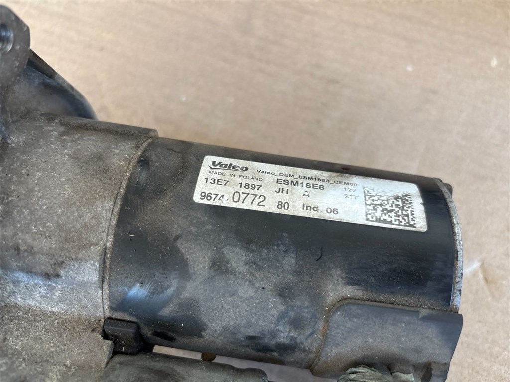 Opel Crossland X 1.2Turbo (110 Hp) Önindító 8588 ,  96740772 3. kép