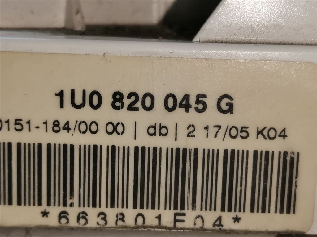 SKODA OCTAVIA I (1U2) 1.6 Fűtéskapcsoló (manuális klímás) #43053# 1U0820045G 7. kép