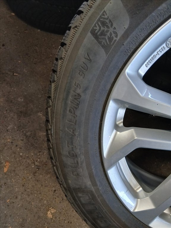  TOYOTA RAV-4 5x114.3 7x18 újszerű felnik 225/60R18 Michelin ALPIN5 SUV 2021 6mm téli gumikkal 6. kép