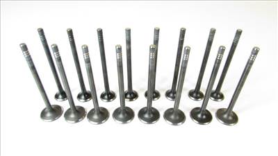 HK11303SET) ÚJ SZELEP SZETT, 16 DARAB - 8 szívó, 8 kipufogó - Kia Carens 06-18, Ceed 06-18, Cerato 04-18, Optima 11-18, Picanto 04-10, Rio 05-20, Soul 08-18, Sportage 10-18, Venga 09-19 / Hyundai Accent 06-19, Elantra 06-18, Getz 02-10, i10 10-10, i20 08-20, i30 07-20, i40 11-18, ix20 11-19, ix35 10-15, Matrix 00-10, Tucson 15-18 - 1.1, 1.4, 1.5, 1.6, 1.7 dízel - 222112A100 / 222122A100 - Made in Korea