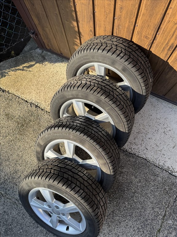 AUDI 16" ALUFELNI 5X112 TÉLI 205/55R16 CONTINENTAL WINTERCONTACT GUMIVAL 4. kép