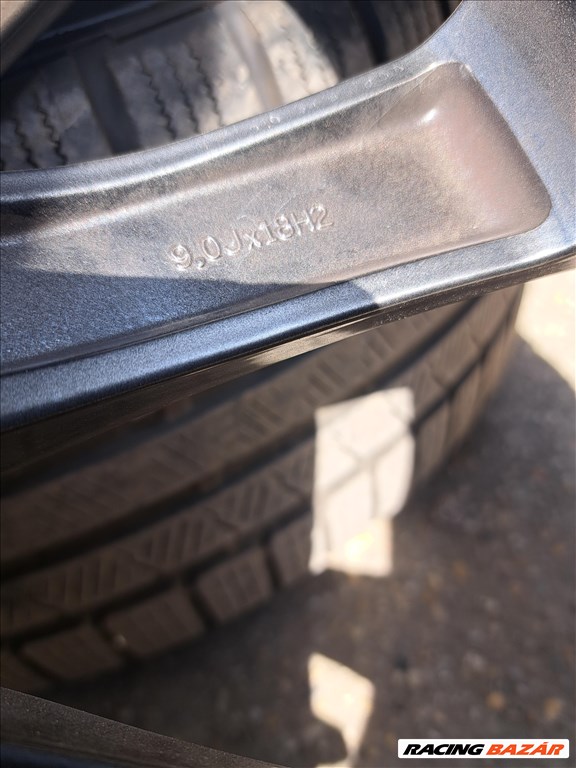  5x114.3 lyukosztású 18" újszerű Brock alufelni, rajta 225/50 eldobós gumi  4. kép