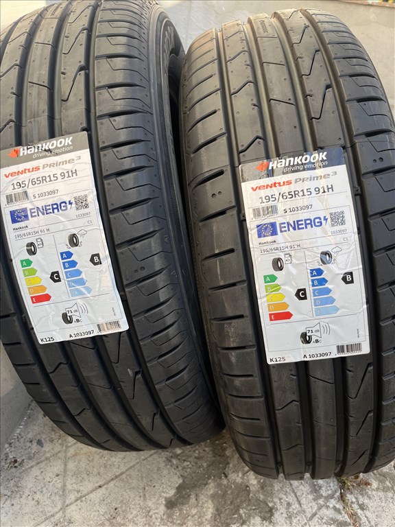  Új 195/65R15 195/65-15 1956515 2 db Hankook nyári gumi  1. kép