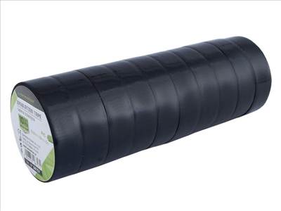 Szigetelőszalagok PVC 0,13mm x 15mm x 5m, fekete, 10 db