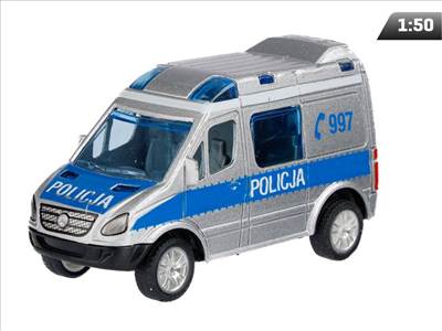 1:50-es modell, Mercedes-Benz Sprinter Mini, POLICE, ezüst színű