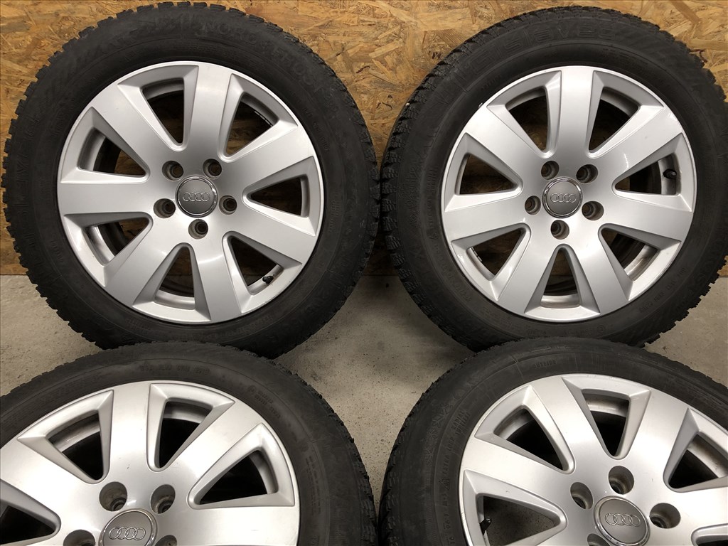 16 colos gyári Audi alufelni téli gumi 16 col 5x112 3. kép