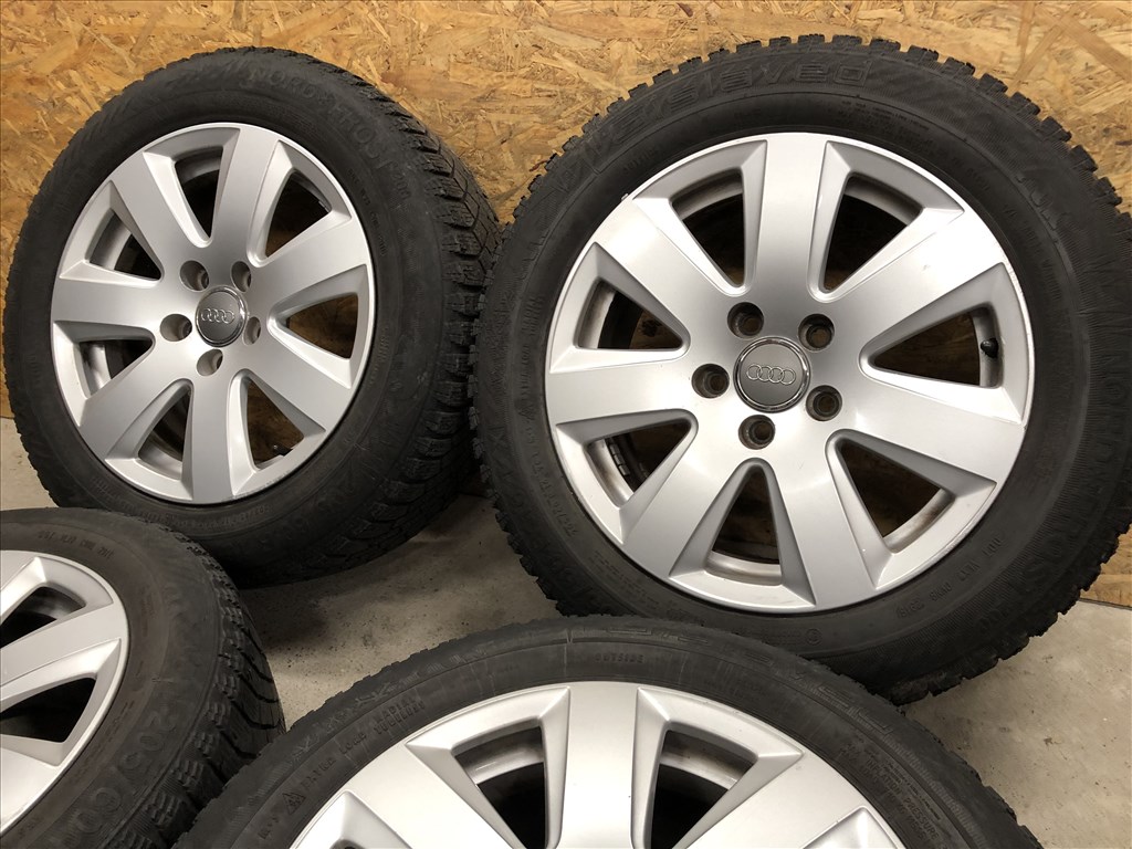 16 colos gyári Audi alufelni téli gumi 16 col 5x112 5. kép