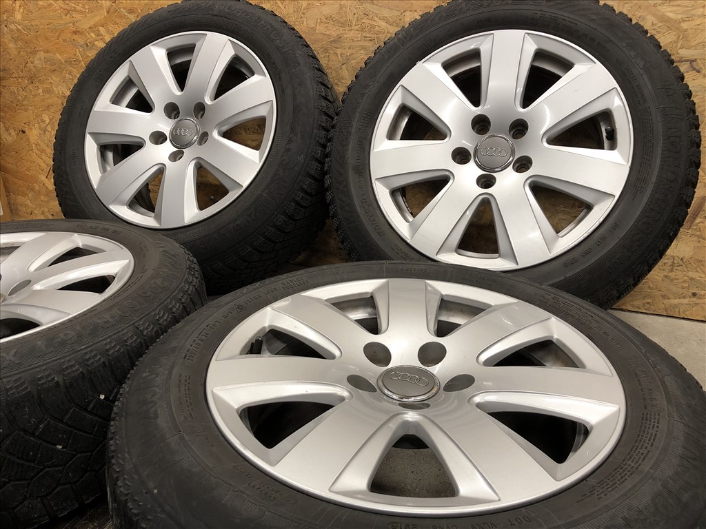 16 colos gyári Audi alufelni téli gumi 16 col 5x112 6. kép