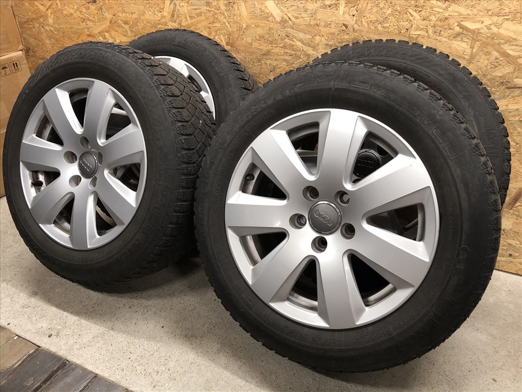 16 colos gyári Audi alufelni téli gumi 16 col 5x112 7. kép
