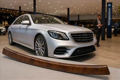 Mercedes-Benz W222 gyári műszerfal bal oldali diófa dekor díszléc  a2227200022 w22200229955