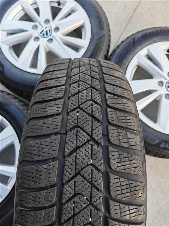 16" 5x112 VW "Karlstad" Touran, Golf, Caddy gyári alufelni szett új téligumikkal! 7. kép