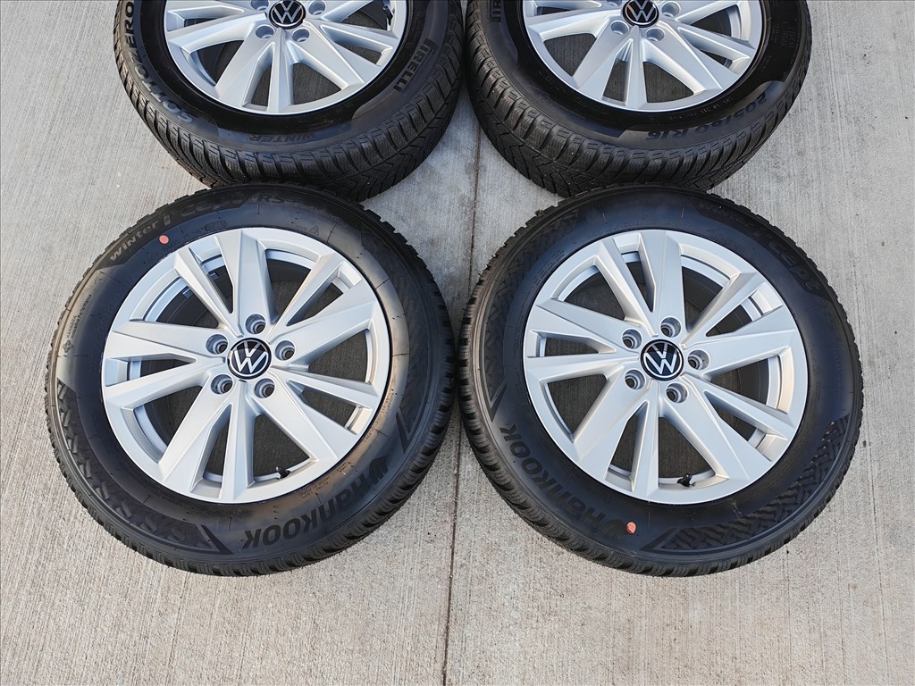 16" 5x112 VW "Karlstad" Touran, Golf, Caddy gyári alufelni szett új téligumikkal! 3. kép