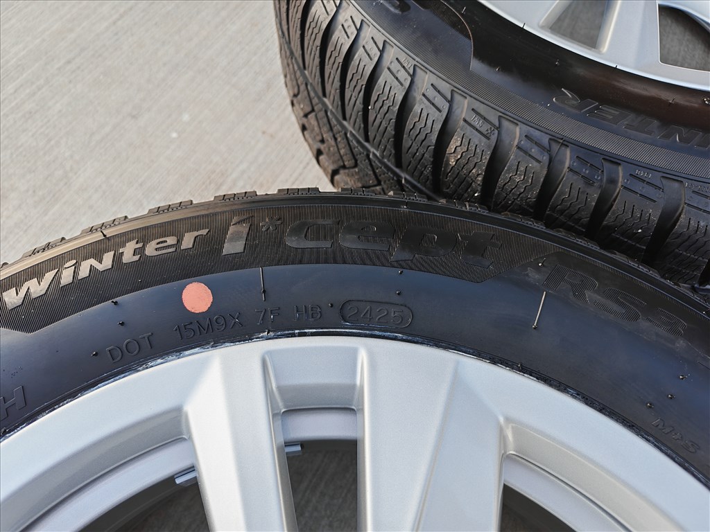 16" 5x112 VW "Karlstad" Touran, Golf, Caddy gyári alufelni szett új téligumikkal! 11. kép