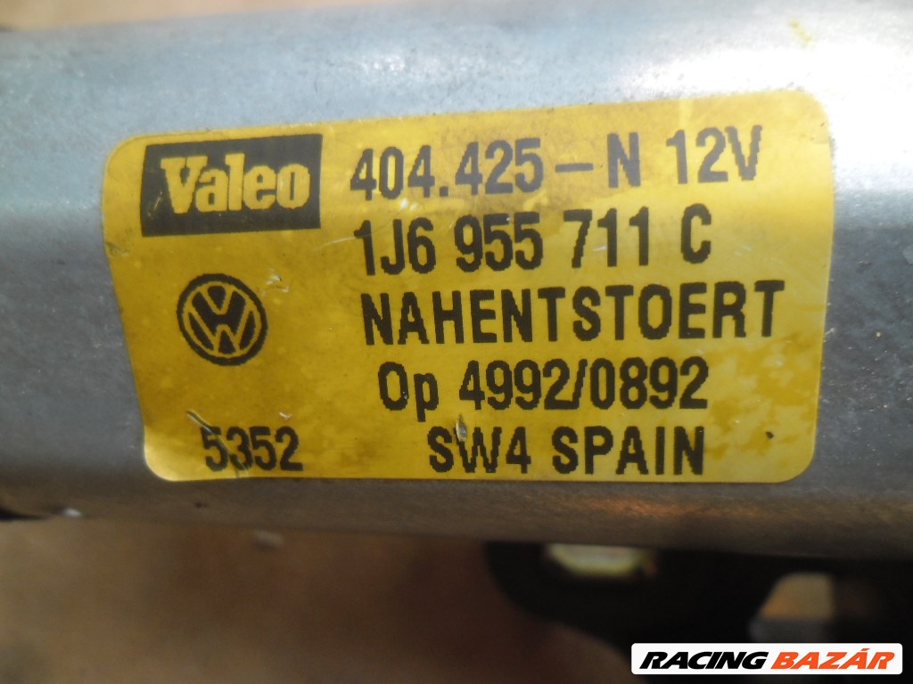 Seat León I, Volkswagen Golf IV, Skoda Fabia I hátsó ablaktörlő motor 1j6955711c 2. kép
