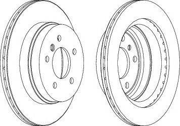 FERODO DDF1697 - féktárcsa BMW CITROËN