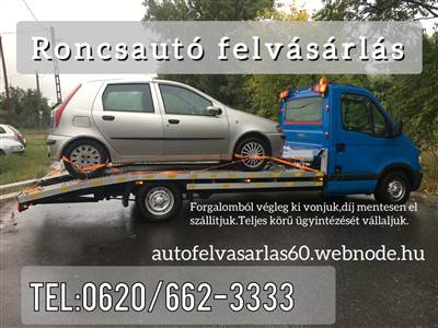 Roncsautó felvásárlás