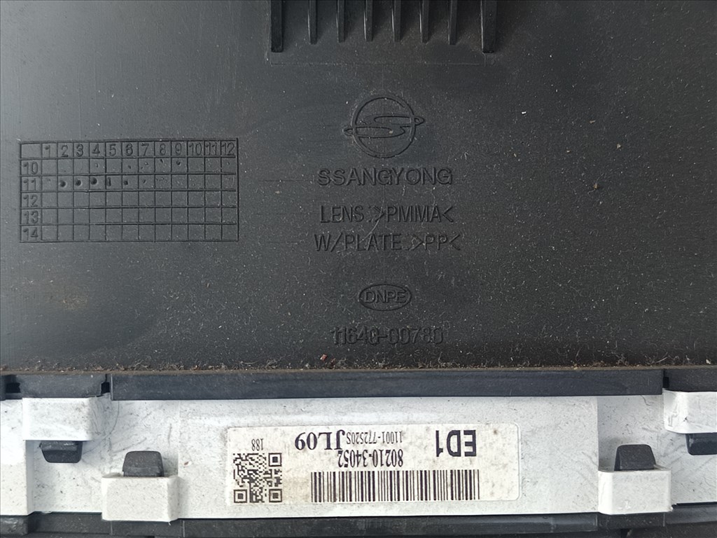 SsangYong Korando III óracsoport, kilóméteróra, műszeregység  1164000780 3. kép