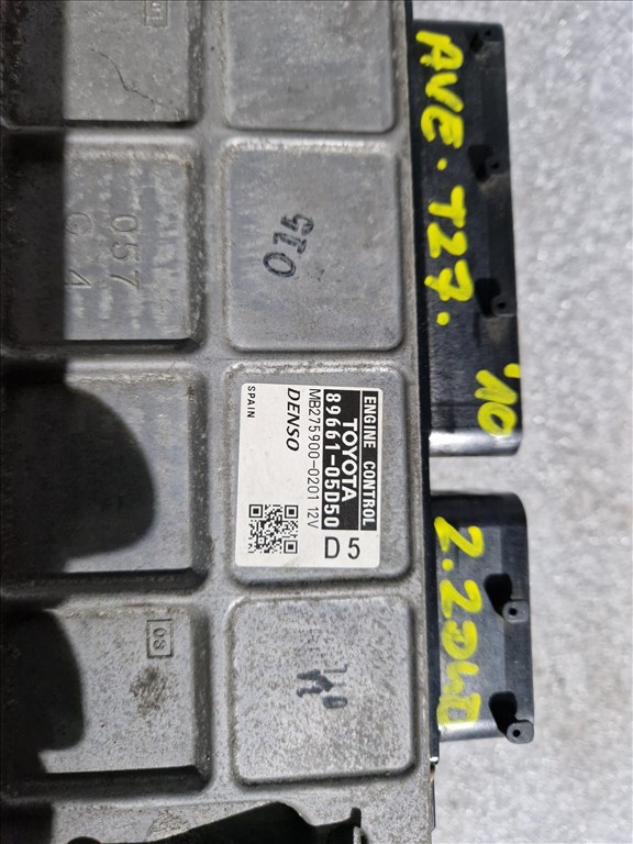 TOYOTA AVENSIS T27 2.2 D4D motorvezérlő 8966105D50 2. kép