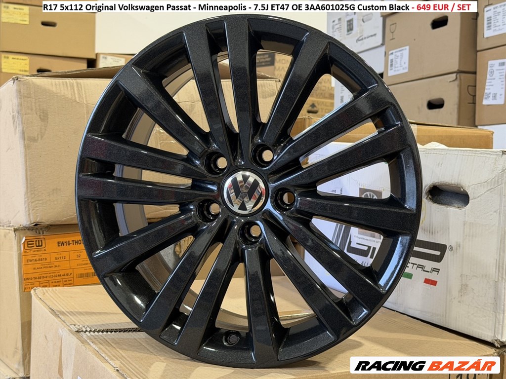 R17 5x112 Original Volkswagen Passat - Minneapolis - 7.5J ET47 OE 3AA601025G gyári alufelnik 1. kép