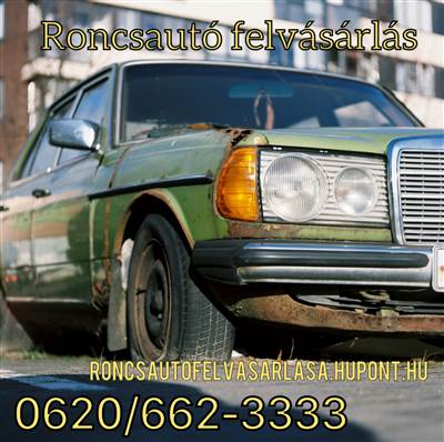 Roncsautó felvásárlás