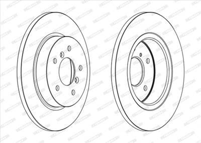 FERODO DDF2683C - féktárcsa NISSAN RENAULT
