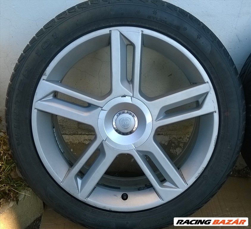 Eladó 4db 17-es 4x98-as Fiat-Lancia alufelni 225/45R17 Hankook-Achiles nyári gumival  2. kép