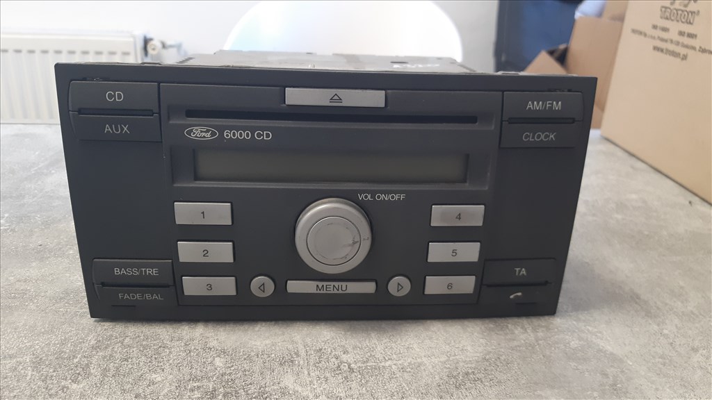 Ford Focus Mk2 / Fiesta Mk6 / C-Max Mk1 6000 CD fejegység CD rádió  fdb3onm034305 6s6118c815af 2. kép