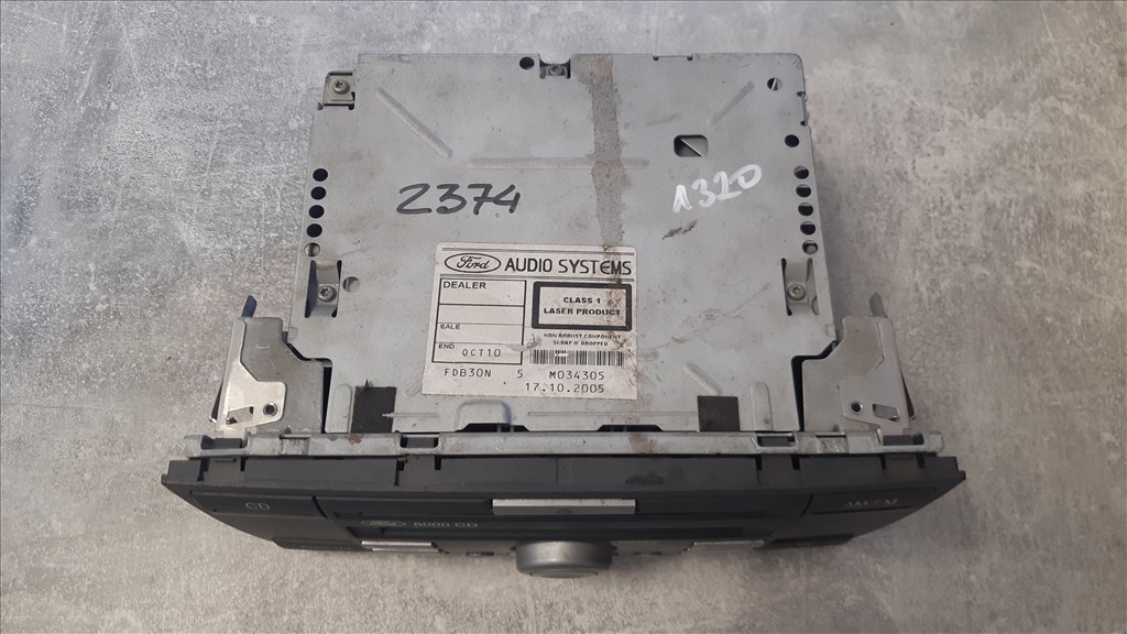 Ford Focus Mk2 / Fiesta Mk6 / C-Max Mk1 6000 CD fejegység CD rádió  fdb3onm034305 6s6118c815af 4. kép