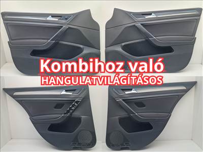 Volkswagen Golf VII kombi ajtókárpit szett hangulat világítással (hátsókban nincs világítás) (27847)