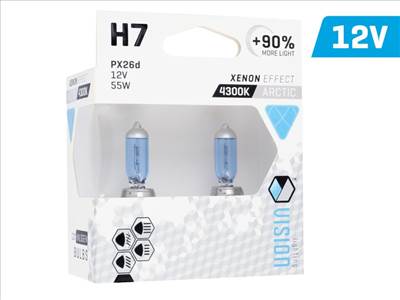 Izzók VISION sarkvidéki fehér H7 12V 55W PX26d U E4 + 90%, 2 db