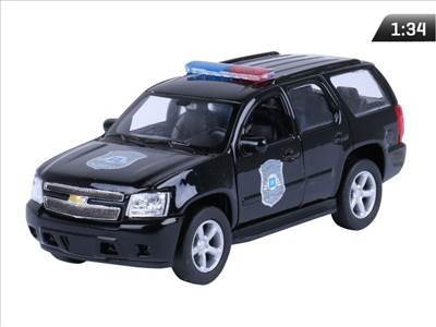 Modell 1:34, 2008 CHEVROLET Tahoe, POLICE, fekete (A876CHTPC)