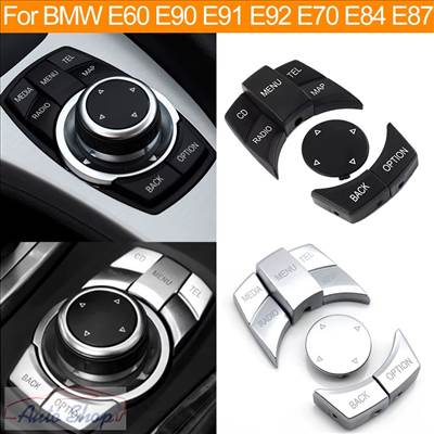 BMW CiC iDrive multimédia gombok E84 E70 E71 E81 E82 E87 E88 E90 E91 E92 E93 E60 E61, Szervíz alkatrész 64119236778