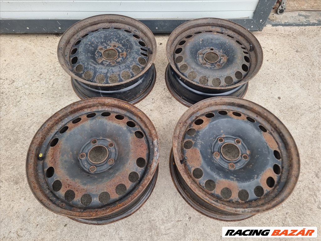 16-os Opel 5X110 lemez felni garnitúra eladó! 1. kép
