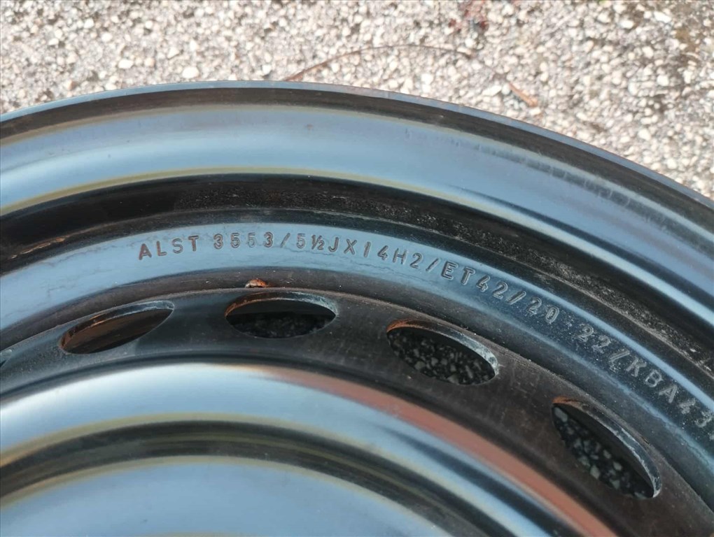 4x100 14 Hyundai Kia lemezfelni r14 " Suzuki Mazda Toyota 3. kép