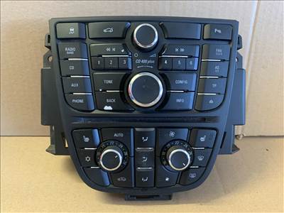 Opel Astra J fűtés, klíma, rádió panel 13444592