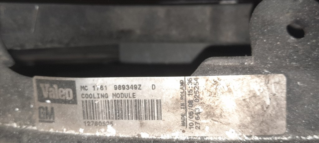 Opel Astra H TwinTop 1.6 Astra Twintop 1.6-1.8 hűtősor  gm12767267 3. kép