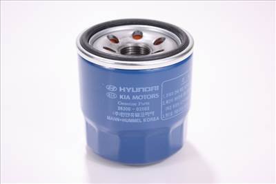 GYÁRI ÚJ OLAJSZŰRŐ - Hyundai Accent 06-, Getz 02-10, i10 12-, i20 12-, Bayon 20-, i30 15-, Kona 17- / Kia Ceed 15-, Picanto 04-, Rio 11-, Stonic 16- - 2630002501 / 2630002502 / 2630002503