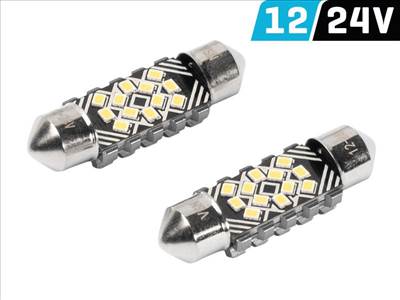 Izzó VISION Festoon SV8.5 36 mm 12/24V 12x 2016 SMD LED, CANBUS, fehér, 2 db