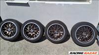  5x112 lyukosztású 17" használt BBS alufelni, rajta 225/45 kopott Michelin nyári gumi gumi 