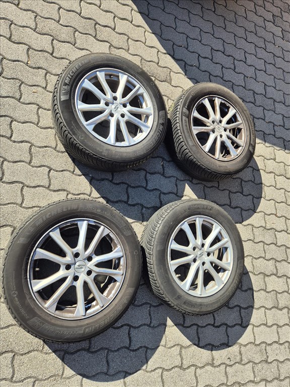4x Silverline 17x7 ET42 - 5x114.3 alufelni + Michelin Pilot Alpin Téligumi DOT2021  1. kép