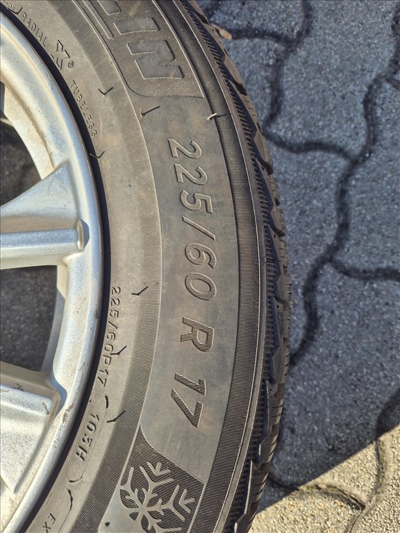 4x Silverline 17x7 ET42 - 5x114.3 alufelni + Michelin Pilot Alpin Téligumi DOT2021  4. kép