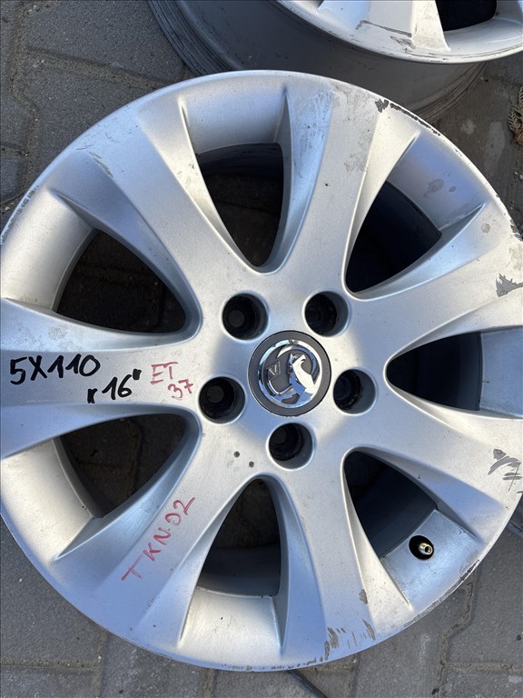  Opel H Astra B Zafira B meriva 5x110 lyukosztású 6,5JJ 16" használt gyári alufelni TKN05 2. kép