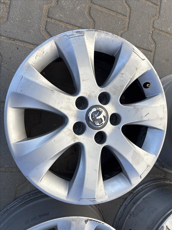  Opel H Astra B Zafira B meriva 5x110 lyukosztású 6,5JJ 16" használt gyári alufelni TKN05 3. kép