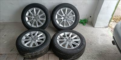  5x112 lyukosztású 16" újszerű (gyári felni) alufelni, rajta 225/55 újszerű Petlas téli gumi gumi 