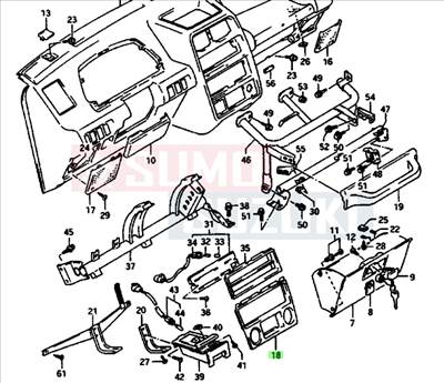 Suzuki Vitara SE416 középkonzol fedél 73841-60A20-5PK